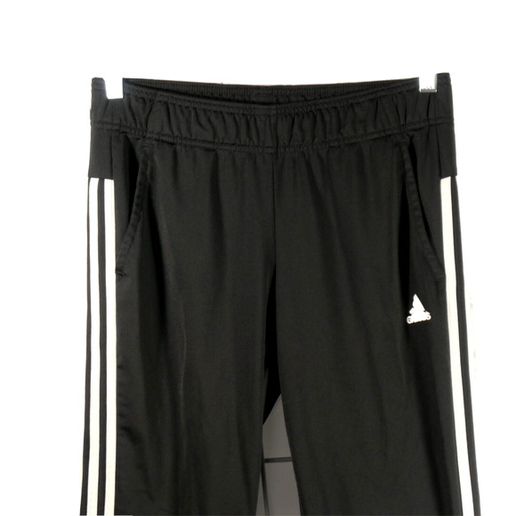 Adidas Fleece Lined Jogger Womens M Black Sweatpants Athleisure Athletic - Picture 2 of 6